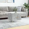 Image de vidaXL Table basse gris béton 50x50x40 cm bois d'ingénierie