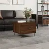 Image de vidaXL Table basse Chêne marron 50x50x40 cm Bois d'ingénierie