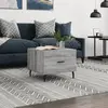 Image de vidaXL Table basse Sonoma gris 50x50x40 cm Bois d'ingénierie