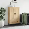 Image de vidaXL Buffet haut chêne sonoma 69,5x31x115 cm bois d'ingénierie