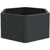 Image de vidaXL Jardinière anthracite PP