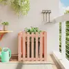 Image de vidaXL Jardinière avec design de clôture 70x70x70 cm douglas massif
