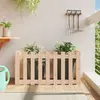 Image de vidaXL Lit surélevé de jardin design de clôture 100x50x50cm pin massif