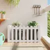 Image de vidaXL Lit surélevé de jardin design de clôture 100x50x50cm pin massif