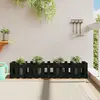 Image de vidaXL Lit surélevé de jardin design de clôture 150x30x30cm pin massif
