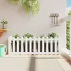 Image de vidaXL Lit surélevé de jardin design de clôture 150x50x50cm pin massif