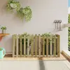 Image de vidaXL Lit surélevé de jardin design de clôture bois de pin imprégné