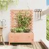 Image de vidaXL Jardinière avec support 79x39,5x114 cm bois massif douglas