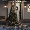 Image de vidaXL Guirlande de sapin de Noël 320 LED blanc chaud 375 cm