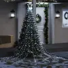 Image de vidaXL Guirlande de sapin de Noël 320 LED blanc froid 375 cm
