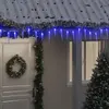 Image de vidaXL Guirlande lumineuse à glaçons Noël 200 LED bleu acrylique PVC