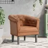 Image de vidaXL Fauteuil marron similicuir
