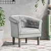 Image de vidaXL Fauteuil argenté similicuir