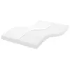 Image de vidaXL Matelas en mousse blanc 140x190 cm 7 zones dureté 20 ILD