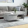 Image de vidaXL Table basse gris béton 90x60x35 cm bois d'ingénierie