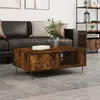 Image de vidaXL Table basse chêne fumé 90x60x35 cm bois d'ingénierie