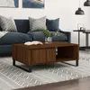 Image de vidaXL Table basse chêne marron 90x60x35 cm bois d'ingénierie