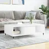 Image de vidaXL Table basse blanc 104x60x35 cm bois d'ingénierie
