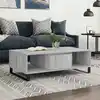 Image de vidaXL Table basse sonoma gris 104x60x35 cm bois d'ingénierie