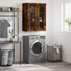 Image de vidaXL Armoire murale chêne fumé 69,5x34x90 cm
