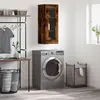 Image de vidaXL Armoire murale chêne fumé 34,5x34x90 cm