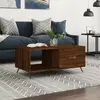 Image de vidaXL Table basse chêne marron 90x50x40 cm bois d'ingénierie