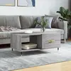 Image de vidaXL Table basse sonoma gris 90x50x40 cm bois d'ingénierie