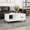 Image de vidaXL Table basse Blanc brillant 90x50x40 cm Bois d'ingénierie