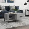 Image de vidaXL Table basse sonoma gris 90x50x40 cm bois d'ingénierie