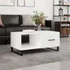 Image de vidaXL Table basse blanc 90x50x40 cm bois d'ingénierie