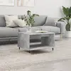 Image de vidaXL Table basse gris béton 60x50x40 cm bois d'ingénierie