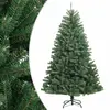 Image de vidaXL Sapin de Noël artificiel à charnières avec support vert 180 cm
