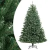 Image de vidaXL Sapin de Noël artificiel à charnières avec support vert 210 cm