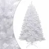 Image de vidaXL Sapin de Noël artificiel à charnières avec neige floquée 180 cm