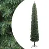 Image de vidaXL Sapin de Noël mince avec support 210 cm PVC