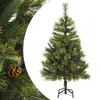 Image de vidaXL Sapin de Noël artificiel articulé avec pommes de pin 120 cm