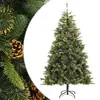 Image de vidaXL Sapin de Noël artificiel articulé avec pommes de pin 240 cm