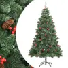Image de vidaXL Sapin de Noël artificiel avec pommes de pin et baies 240 cm