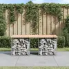 Image de vidaXL Banc de jardin design de gabion 103x44x42 cm bois massif de pin