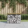 Image de vidaXL Banc de jardin design gabion 63x31,5x42 cm bois de pin imprégné