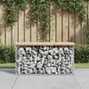 Image de vidaXL Banc de jardin design de gabion 83x31,5x42cm bois massif de pin