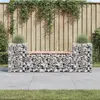 Image de vidaXL Banc de jardin design gabion 183x41x60,5 cm bois massif douglas