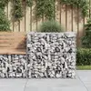 Image de vidaXL Panier de gabions argenté 70x70x65 cm fer galvanisé