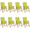 Image de vidaXL Fauteuils pliants inclinables avec coussins, 8 pièces,