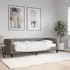 Image de vidaXL Lit de jour avec matelas taupe 90x200 cm tissu