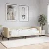 Image de vidaXL Lit de jour avec matelas crème 90x200 cm tissu