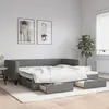 Image de vidaXL Lit de jour avec gigogne et tiroirs sans matelas 100x200 cm