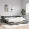 Image de vidaXL Lit de jour avec gigogne et tiroirs sans matelas 90x190 cm