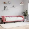 Image de vidaXL Lit de jour avec matelas rose 80x200 cm velours