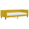 Image de vidaXL Lit de jour avec matelas jaune 90x200 cm velours
